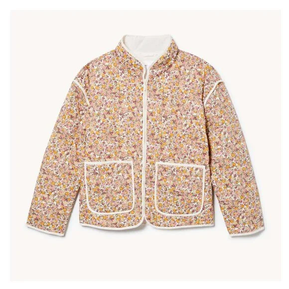 Joe Fresh x Jillian Harris Floral quilted zip jacket - Picture 4 of 12